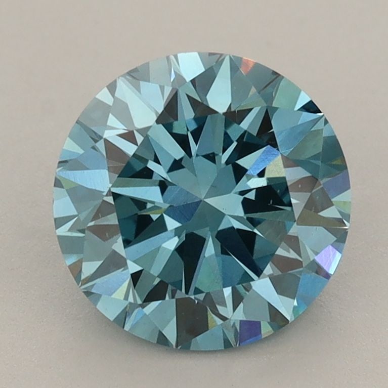 Loose Diamond - ROUND 2.13ct Fancy Vivid Blue VS2: Loose Diamond - ROUND 2.13ct Fancy Vivid Blue VS2 Source: This is a real non-mined Diamond that has been grown in a lab Shape: ROUND Carats: 2.13 Color: Fancy Vivid Blue Certification: IGI Video: