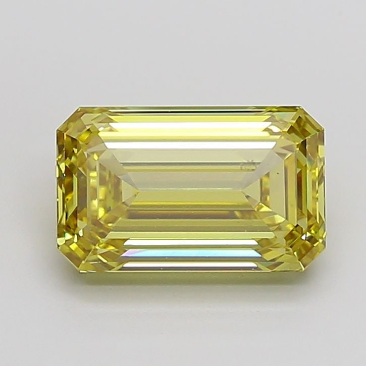 Loose Diamond - EMERALD 5.01ct Fancy Intense Yellow VS1: Loose Diamond - EMERALD 5.01ct Fancy Intense Yellow VS1 Source: This is a real non-mined Diamond that has been grown in a lab Shape: EMERALD Carats: 5.01 Color: Fancy Intense Yellow Certification: IGI