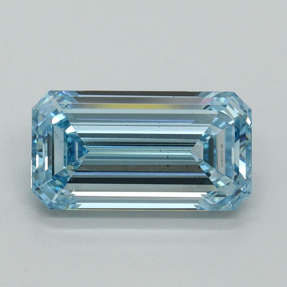 Loose Diamond - EMERALD 2.0ct Fancy Intense Blue VS2: Loose Diamond - EMERALD 2.0ct Fancy Intense Blue VS2 Source: This is a real non-mined Diamond that has been grown in a lab Shape: EMERALD Carats: 2.0 Color: Fancy Intense Blue Certification: IGI Video