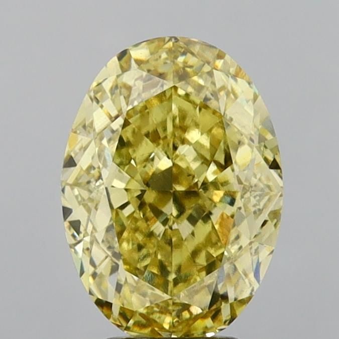 Loose Diamond - OVAL 5.12ct Fancy Intense Yellow VS1: Loose Diamond - OVAL 5.12ct Fancy Intense Yellow VS1 Source: This is a real non-mined Diamond that has been grown in a lab Shape: OVAL Carats: 5.12 Color: Fancy Intense Yellow Certification: IGI Video