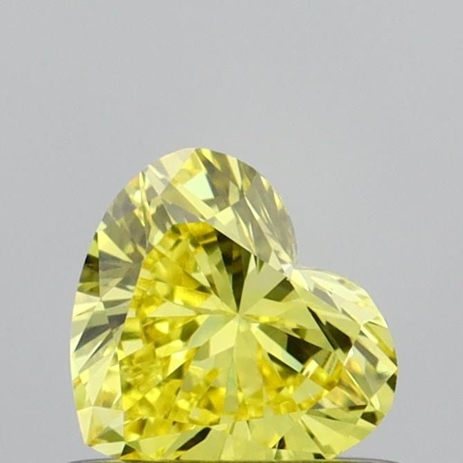 Loose Diamond - HEART 0.42ct Fancy Vivid Yellow VS1: Loose Diamond - HEART 0.42ct Fancy Vivid Yellow VS1 Source: This is a real non-mined Diamond that has been grown in a lab Shape: HEART Carats: 0.42 Color: Fancy Vivid Yellow Certification: IGI Video: