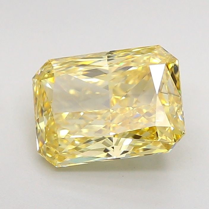 Loose Diamond - RADIANT 2.03ct Fancy Yellow VVS2: Loose Diamond - RADIANT 2.03ct Fancy Yellow VVS2 Source: This is a real non-mined Diamond that has been grown in a lab Shape: RADIANT Carats: 2.03 Color: Fancy Yellow Certification: IGI Video: