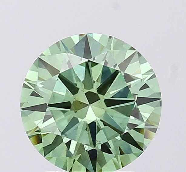 Loose Diamond - ROUND 1.9ct Fancy Vivid Green VS1: Loose Diamond - ROUND 1.9ct Fancy Vivid Green VS1 Source: This is a real non-mined Diamond that has been grown in a lab Shape: ROUND Carats: 1.9 Color: Fancy Vivid Green Certification: IGI Video: