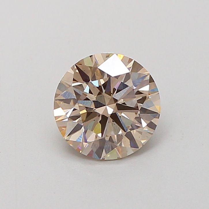 Ideal Loose Diamond - ROUND 1.3ct Fancy Light Brown VS1: Ideal Loose Diamond - ROUND 1.3ct Fancy Light Brown VS1 Source: This is a real non-mined Diamond that has been grown in a lab Shape: ROUND Carats: 1.3 Color: Fancy Light Brown Certification: IGI Video