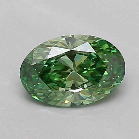 Loose Diamond - OVAL 0.57ct Fancy Vivid Green VS2: Loose Diamond - OVAL 0.57ct Fancy Vivid Green VS2 Source: This is a real non-mined Diamond that has been grown in a lab Shape: OVAL Carats: 0.57 Color: Fancy Vivid Green Certification: IGI Video: