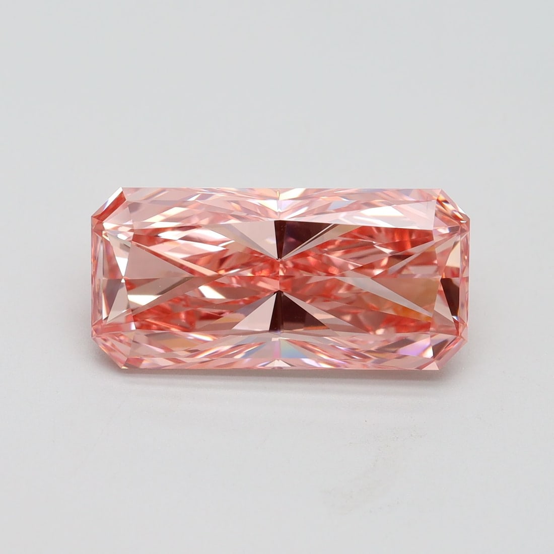 Loose Diamond - RADIANT 5.18ct Fancy Vivid Pink VS1: Loose Diamond - RADIANT 5.18ct Fancy Vivid Pink VS1 Source: This is a real non-mined Diamond that has been grown in a lab Shape: RADIANT Carats: 5.18 Color: Fancy Vivid Pink Certification: IGI Video: