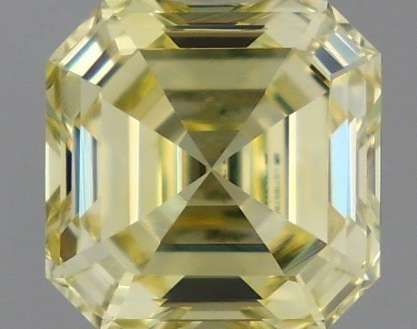 Loose Diamond - ASSCHER 0.73ct Fancy Intense Yellow VVS2: Loose Diamond - ASSCHER 0.73ct Fancy Intense Yellow VVS2 Source: This is a real non-mined Diamond that has been grown in a lab Shape: ASSCHER Carats: 0.73 Color: Fancy Intense Yellow Certification: IG