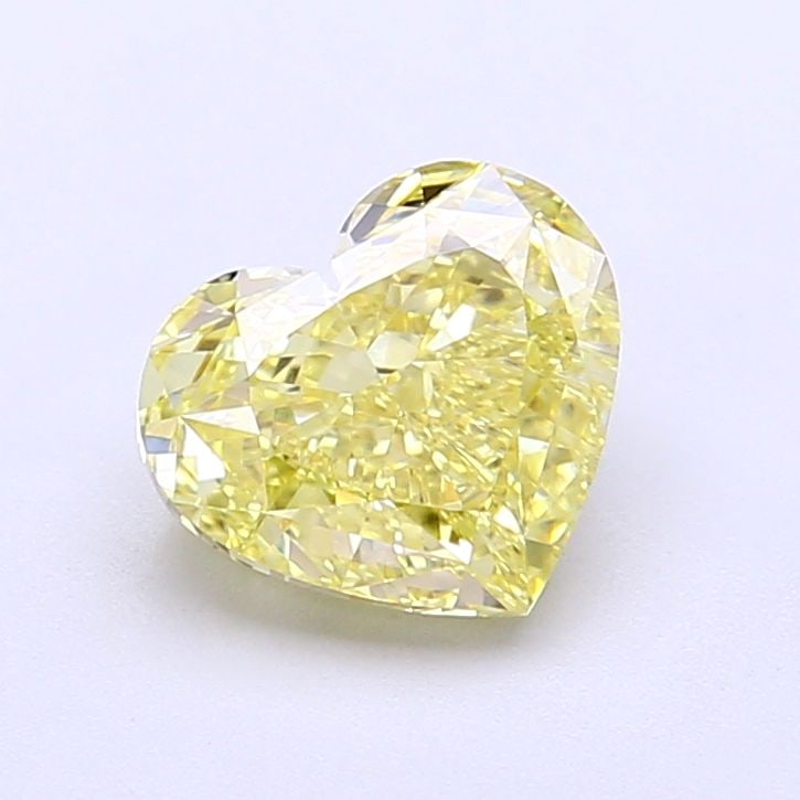 Loose Diamond - HEART 1.73ct Fancy Intense Yellow VS1: Loose Diamond - HEART 1.73ct Fancy Intense Yellow VS1 Source: This is a real non-mined Diamond that has been grown in a lab Shape: HEART Carats: 1.73 Color: Fancy Intense Yellow Certification: IGI Vid