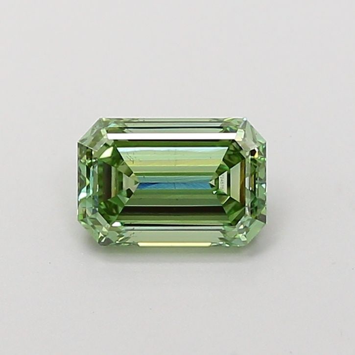 Loose Diamond - EMERALD 1.01ct Fancy Vivid Green VS2: Loose Diamond - EMERALD 1.01ct Fancy Vivid Green VS2 Source: This is a real non-mined Diamond that has been grown in a lab Shape: EMERALD Carats: 1.01 Color: Fancy Vivid Green Certification: IGI Video