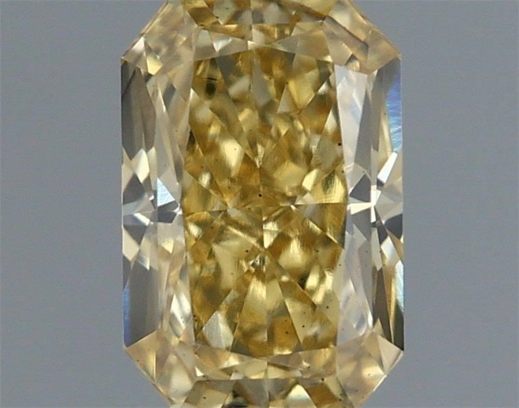Loose Diamond - RADIANT 0.53ct Fancy Intense Yellow VS2: Loose Diamond - RADIANT 0.53ct Fancy Intense Yellow VS2 Source: This is a real non-mined Diamond that has been grown in a lab Shape: RADIANT Carats: 0.53 Color: Fancy Intense Yellow Certification: IGI