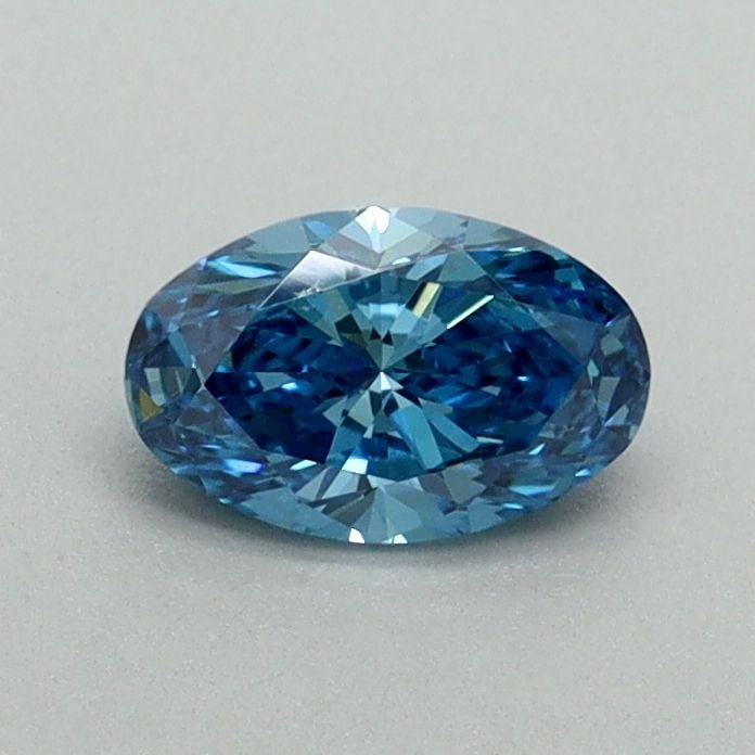 Loose Diamond - OVAL 0.51ct Fancy Vivid Blue VS2: Loose Diamond - OVAL 0.51ct Fancy Vivid Blue VS2 Source: This is a real non-mined Diamond that has been grown in a lab Shape: OVAL Carats: 0.51 Color: Fancy Vivid Blue Certification: IGI Video: