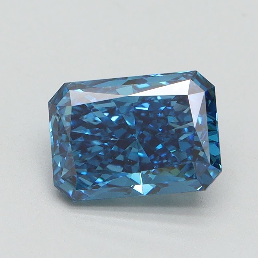 Loose Diamond - RADIANT 1.55ct Fancy Vivid Blue VS1: Loose Diamond - RADIANT 1.55ct Fancy Vivid Blue VS1 Source: This is a real non-mined Diamond that has been grown in a lab Shape: RADIANT Carats: 1.55 Color: Fancy Vivid Blue Certification: IGI Video: