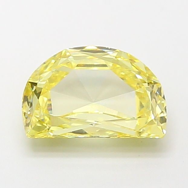 Loose Diamond - HALF MOON 1.64ct Fancy Yellow VS2: Loose Diamond - HALF MOON 1.64ct Fancy Yellow VS2 Source: This is a real non-mined Diamond that has been grown in a lab Shape: HALF MOON Carats: 1.64 Color: Fancy Yellow Certification: IGI Video: