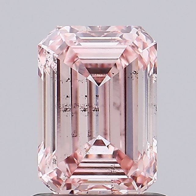 Loose Diamond - EMERALD 1.01ct Fancy Pink SI1: Loose Diamond - EMERALD 1.01ct Fancy Pink SI1 Source: This is a real non-mined Diamond that has been grown in a lab Shape: EMERALD Carats: 1.01 Color: Fancy Pink Certification: IGI Video: