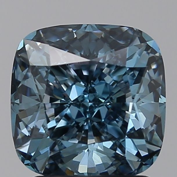 Loose Diamond - CUSHION BRILLIANT 2.0ct Blue VS1: Loose Diamond - CUSHION BRILLIANT 2.0ct Blue VS1 Source: This is a real non-mined Diamond that has been grown in a lab Shape: CUSHION BRILLIANT Carats: 2.0 Color: Blue Certification: NONE Video: