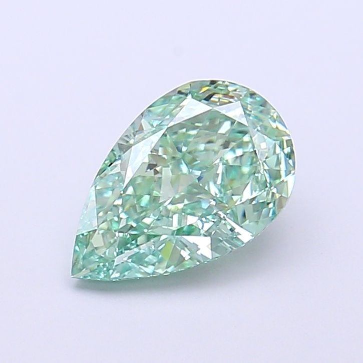 Loose Diamond - PEAR 1.58ct Fancy Vivid Green VVS1: Loose Diamond - PEAR 1.58ct Fancy Vivid Green VVS1 Source: This is a real non-mined Diamond that has been grown in a lab Shape: PEAR Carats: 1.58 Color: Fancy Vivid Green Certification: IGI Video: