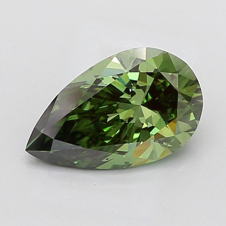 Loose Diamond - PEAR 3.06ct Fancy Vivid Green VS1: Loose Diamond - PEAR 3.06ct Fancy Vivid Green VS1 Source: This is a real non-mined Diamond that has been grown in a lab Shape: PEAR Carats: 3.06 Color: Fancy Vivid Green Certification: IGI Video: