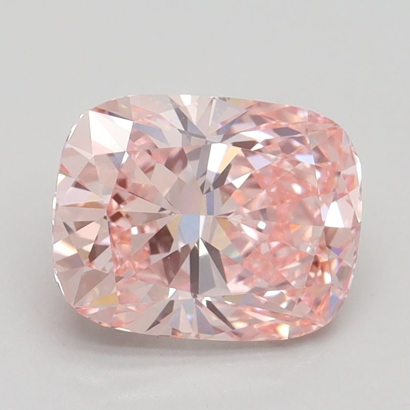 Loose Diamond - CUSHION BRILLIANT 2.02ct Fancy Intense Pink VVS2: Loose Diamond - CUSHION BRILLIANT 2.02ct Fancy Intense Pink VVS2 Source: This is a real non-mined Diamond that has been grown in a lab Shape: CUSHION BRILLIANT Carats: 2.02 Color: Fancy Intense Pink C