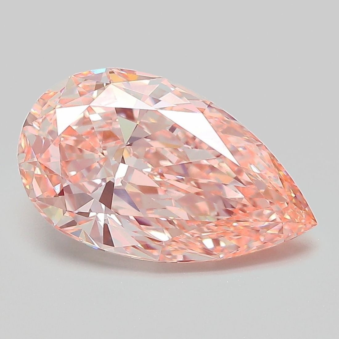 Loose Diamond - PEAR 4.09ct Fancy Intense Pink VVS2: Loose Diamond - PEAR 4.09ct Fancy Intense Pink VVS2 Source: This is a real non-mined Diamond that has been grown in a lab Shape: PEAR Carats: 4.09 Color: Fancy Intense Pink Certification: IGI The Diam