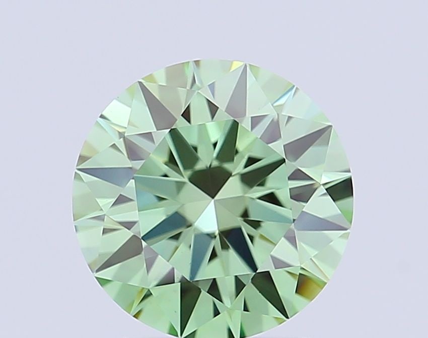 Ideal Loose Diamond - ROUND 1.53ct Fancy Vivid Green VS1: Ideal Loose Diamond - ROUND 1.53ct Fancy Vivid Green VS1 Source: This is a real non-mined Diamond that has been grown in a lab Shape: ROUND Carats: 1.53 Color: Fancy Vivid Green Certification: IGI Vid