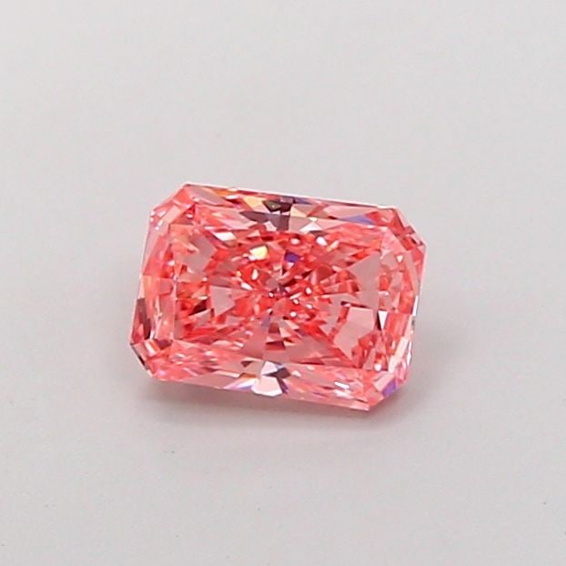 Loose Diamond - RADIANT 1.01ct Fancy Vivid Pink VS2: Loose Diamond - RADIANT 1.01ct Fancy Vivid Pink VS2 Source: This is a real non-mined Diamond that has been grown in a lab Shape: RADIANT Carats: 1.01 Color: Fancy Vivid Pink Certification: IGI Video: