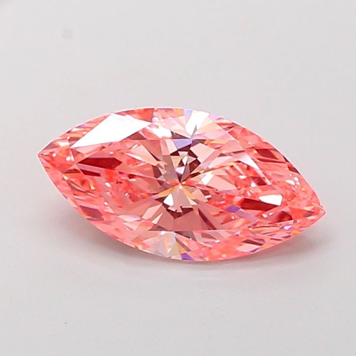 Loose Diamond - MARQUISE 3.0ct Fancy Vivid Pink VVS2: Loose Diamond - MARQUISE 3.0ct Fancy Vivid Pink VVS2 Source: This is a real non-mined Diamond that has been grown in a lab Shape: MARQUISE Carats: 3.0 Color: Fancy Vivid Pink Certification: IGI Video: