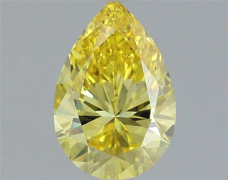 Loose Diamond - PEAR 1.47ct Fancy Vivid Yellow VVS2: Loose Diamond - PEAR 1.47ct Fancy Vivid Yellow VVS2 Source: This is a real non-mined Diamond that has been grown in a lab Shape: PEAR Carats: 1.47 Color: Fancy Vivid Yellow Certification: IGI Video:
