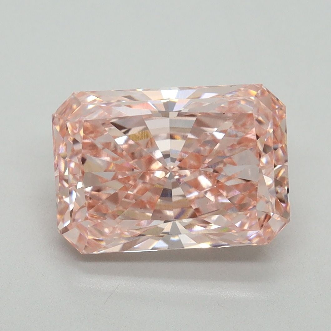 Loose Diamond - RADIANT 3.05ct Fancy Vivid Pink VS1: Loose Diamond - RADIANT 3.05ct Fancy Vivid Pink VS1 Source: This is a real non-mined Diamond that has been grown in a lab Shape: RADIANT Carats: 3.05 Color: Fancy Vivid Pink Certification: IGI Video: