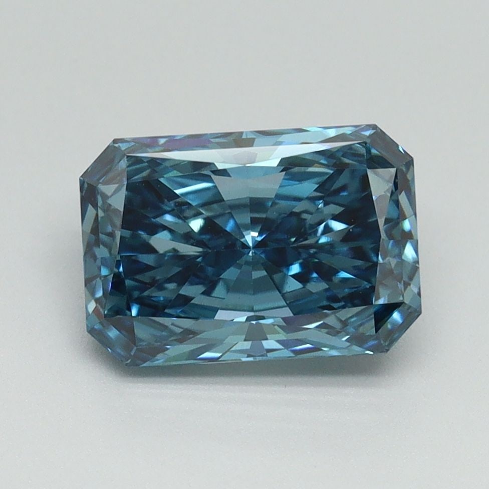 Loose Diamond - RADIANT 2.03ct Fancy Vivid Blue VS1: Loose Diamond - RADIANT 2.03ct Fancy Vivid Blue VS1 Source: This is a real non-mined Diamond that has been grown in a lab Shape: RADIANT Carats: 2.03 Color: Fancy Vivid Blue Certification: IGI Video: