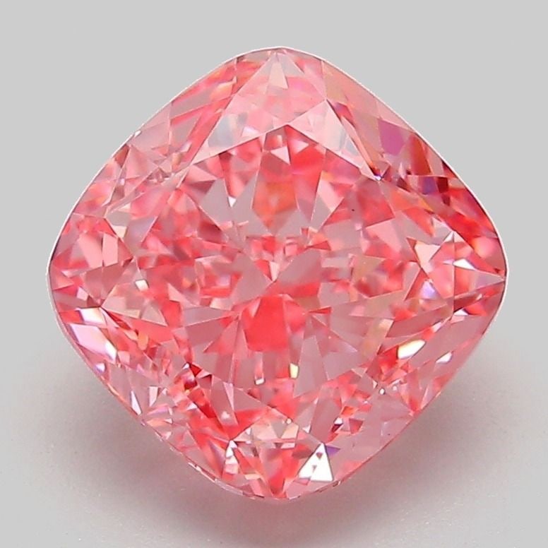 Loose Diamond - CUSHION MODIFIED 3.2ct Fancy Vivid Pink VS1: Loose Diamond - CUSHION MODIFIED 3.2ct Fancy Vivid Pink VS1 Source: This is a real non-mined Diamond that has been grown in a lab Shape: CUSHION MODIFIED Carats: 3.2 Color: Fancy Vivid Pink Certificat