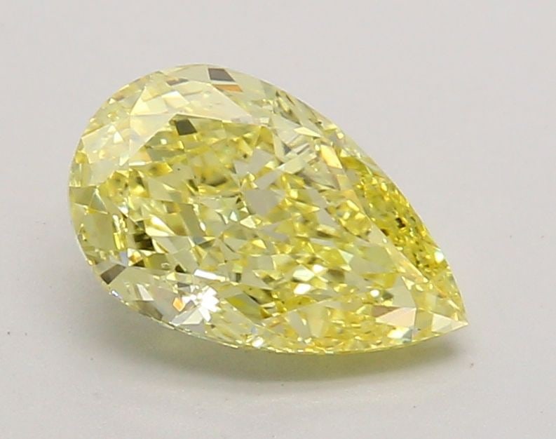 Loose Diamond - PEAR 1.48ct Fancy Intense Yellow VS1: Loose Diamond - PEAR 1.48ct Fancy Intense Yellow VS1 Source: This is a real non-mined Diamond that has been grown in a lab Shape: PEAR Carats: 1.48 Color: Fancy Intense Yellow Certification: IGI Video