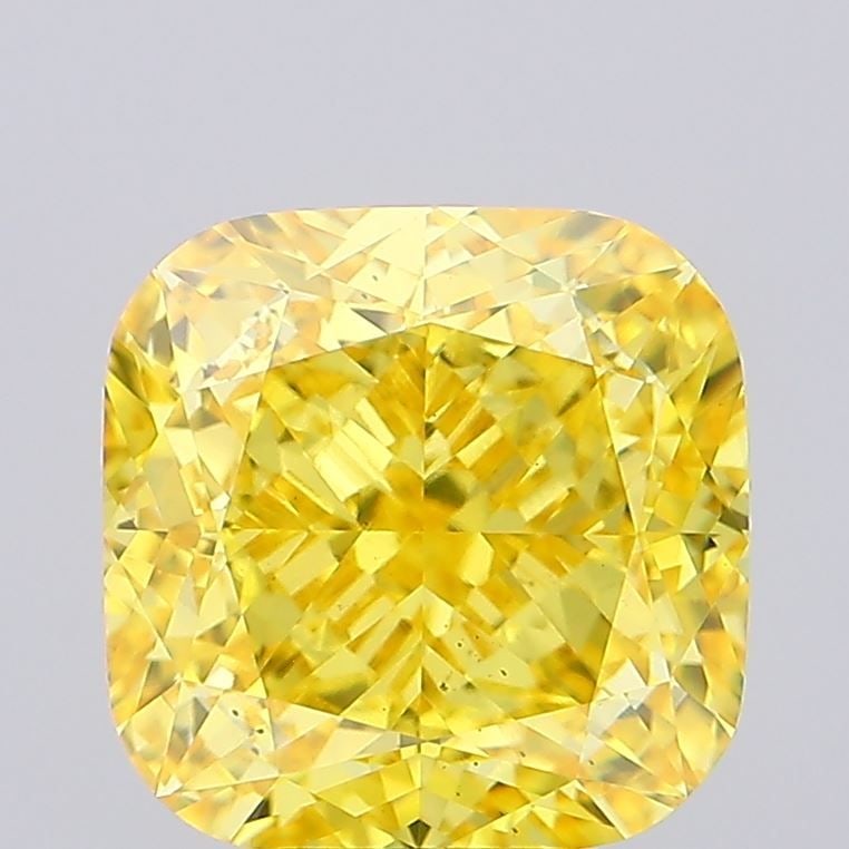 Loose Diamond - CUSHION MODIFIED 8.44ct Fancy Vivid Yellow VS2: Loose Diamond - CUSHION MODIFIED 8.44ct Fancy Vivid Yellow VS2 Source: This is a real non-mined Diamond that has been grown in a lab Shape: CUSHION MODIFIED Carats: 8.44 Color: Fancy Vivid Yellow Cert
