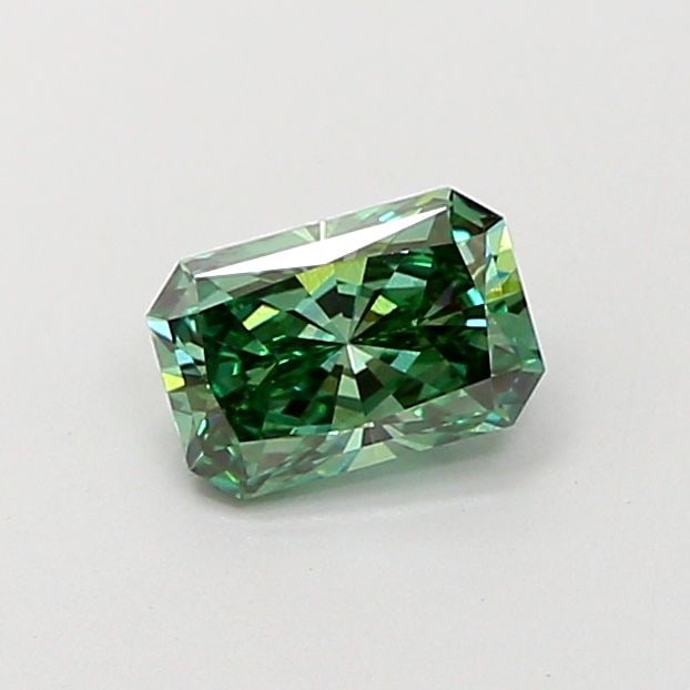 Loose Diamond - RADIANT 1.02ct Fancy Vivid Green VS1: Loose Diamond - RADIANT 1.02ct Fancy Vivid Green VS1 Source: This is a real non-mined Diamond that has been grown in a lab Shape: RADIANT Carats: 1.02 Color: Fancy Vivid Green Certification: IGI Video
