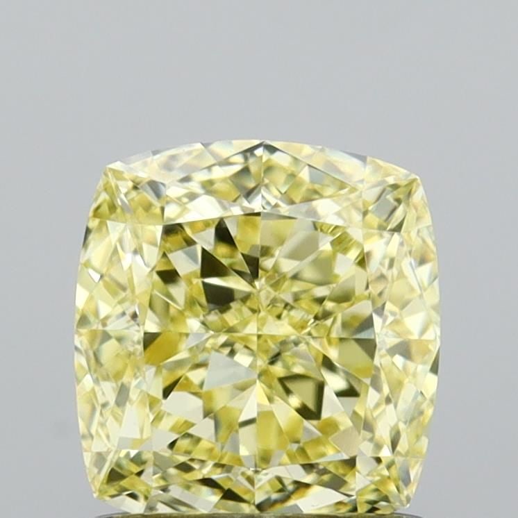 Loose Diamond - CUSHION MODIFIED 1.01ct Fancy Yellow VVS2: Loose Diamond - CUSHION MODIFIED 1.01ct Fancy Yellow VVS2 Source: This is a real non-mined Diamond that has been grown in a lab Shape: CUSHION MODIFIED Carats: 1.01 Color: Fancy Yellow Certification: 