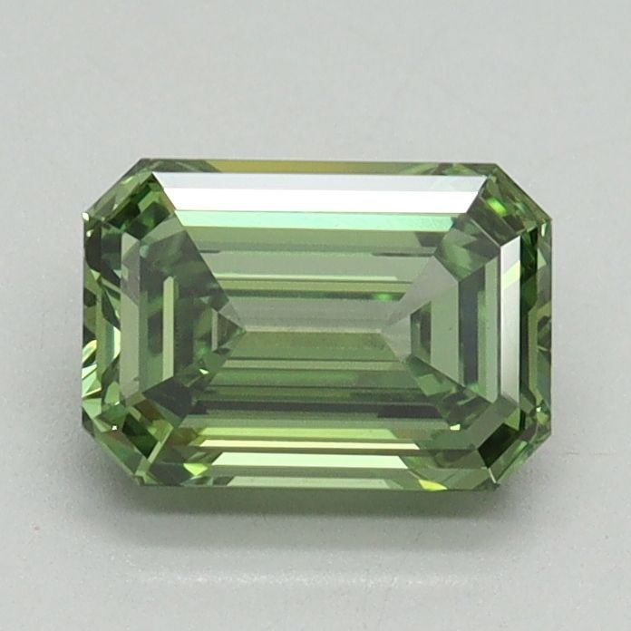 Loose Diamond - EMERALD 1.04ct Fancy Vivid Green VS2: Loose Diamond - EMERALD 1.04ct Fancy Vivid Green VS2 Source: This is a real non-mined Diamond that has been grown in a lab Shape: EMERALD Carats: 1.04 Color: Fancy Vivid Green Certification: IGI Video