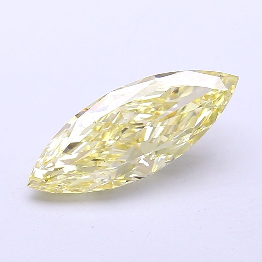 Loose Diamond - MARQUISE 2.01ct Fancy Yellow VS1: Loose Diamond - MARQUISE 2.01ct Fancy Yellow VS1 Source: This is a real non-mined Diamond that has been grown in a lab Shape: MARQUISE Carats: 2.01 Color: Fancy Yellow Certification: IGI Video: