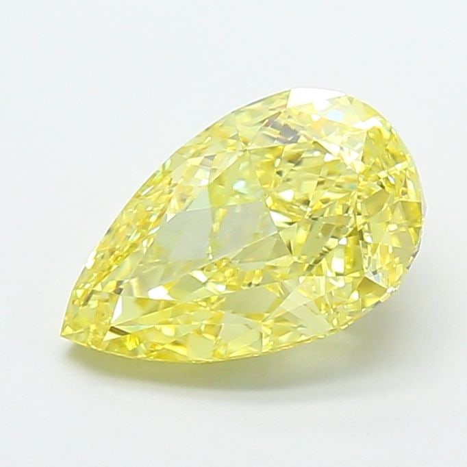 Loose Diamond - PEAR 3.05ct Fancy Intense Yellow VVS2: Loose Diamond - PEAR 3.05ct Fancy Intense Yellow VVS2 Source: This is a real non-mined Diamond that has been grown in a lab Shape: PEAR Carats: 3.05 Color: Fancy Intense Yellow Certification: IGI Vide