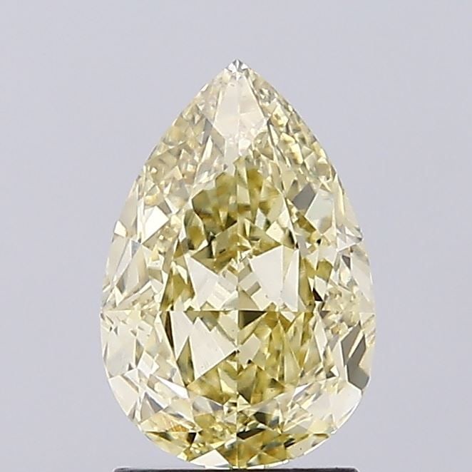 Loose Diamond - PEAR 2.13ct Fancy Intense Yellow VS1: Loose Diamond - PEAR 2.13ct Fancy Intense Yellow VS1 Source: This is a real non-mined Diamond that has been grown in a lab Shape: PEAR Carats: 2.13 Color: Fancy Intense Yellow Certification: IGI Video
