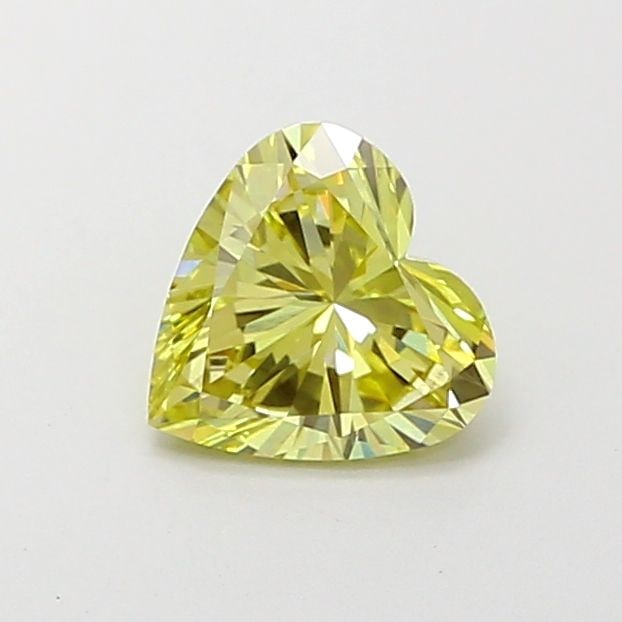 Loose Diamond - HEART 0.89ct Fancy Yellow VS1: Loose Diamond - HEART 0.89ct Fancy Yellow VS1 Source: This is a real non-mined Diamond that has been grown in a lab Shape: HEART Carats: 0.89 Color: Fancy Yellow Certification: IGI Video: