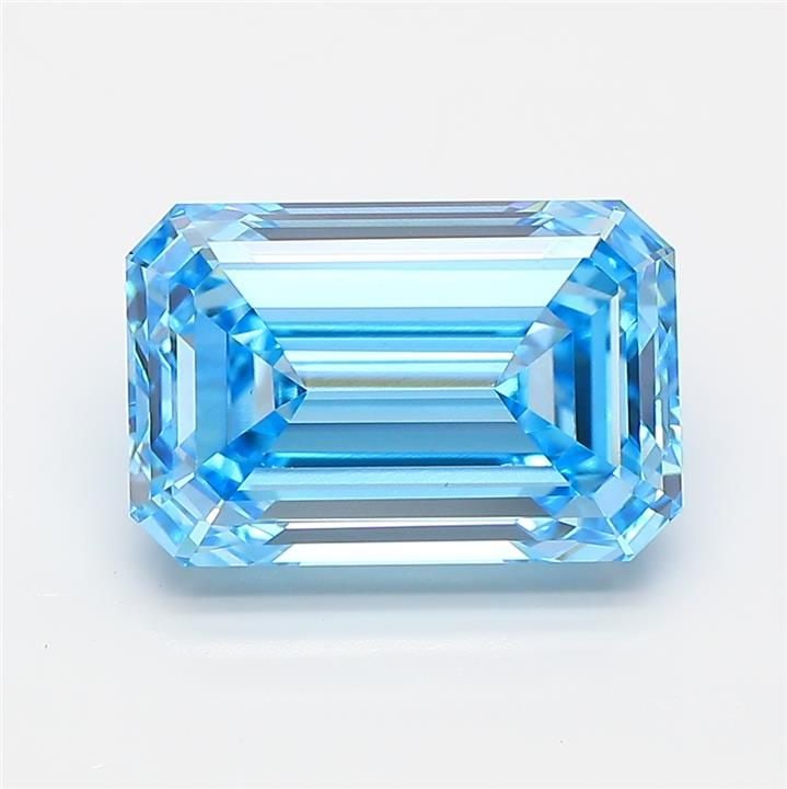 Loose Diamond - EMERALD 4.01ct Fancy Vivid Blue VS1: Loose Diamond - EMERALD 4.01ct Fancy Vivid Blue VS1 Source: This is a real non-mined Diamond that has been grown in a lab Shape: EMERALD Carats: 4.01 Color: Fancy Vivid Blue Certification: IGI Video:
