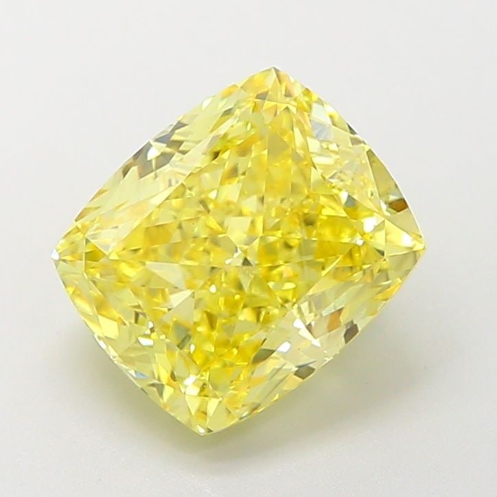 Loose Diamond - CUSHION MODIFIED 3.58ct Fancy Vivid Yellow VS1: Loose Diamond - CUSHION MODIFIED 3.58ct Fancy Vivid Yellow VS1 Source: This is a real non-mined Diamond that has been grown in a lab Shape: CUSHION MODIFIED Carats: 3.58 Color: Fancy Vivid Yellow Cert