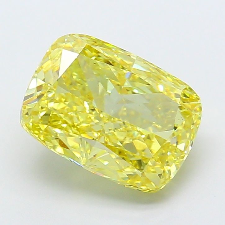 Loose Diamond - CUSHION MODIFIED 5.03ct Fancy Intense Yellow VS2: Loose Diamond - CUSHION MODIFIED 5.03ct Fancy Intense Yellow VS2 Source: This is a real non-mined Diamond that has been grown in a lab Shape: CUSHION MODIFIED Carats: 5.03 Color: Fancy Intense Yellow 