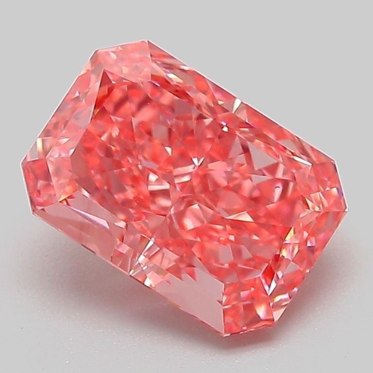Loose Diamond - RADIANT 2.09ct Fancy Vivid Pink VS1: Loose Diamond - RADIANT 2.09ct Fancy Vivid Pink VS1 Source: This is a real non-mined Diamond that has been grown in a lab Shape: RADIANT Carats: 2.09 Color: Fancy Vivid Pink Certification: IGI Video: