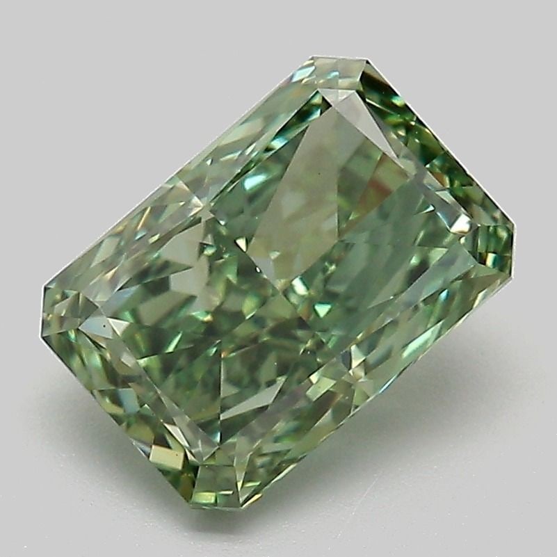 Loose Diamond - RADIANT 2.12ct Fancy Vivid Green VVS2: Loose Diamond - RADIANT 2.12ct Fancy Vivid Green VVS2 Source: This is a real non-mined Diamond that has been grown in a lab Shape: RADIANT Carats: 2.12 Color: Fancy Vivid Green Certification: IGI Vide