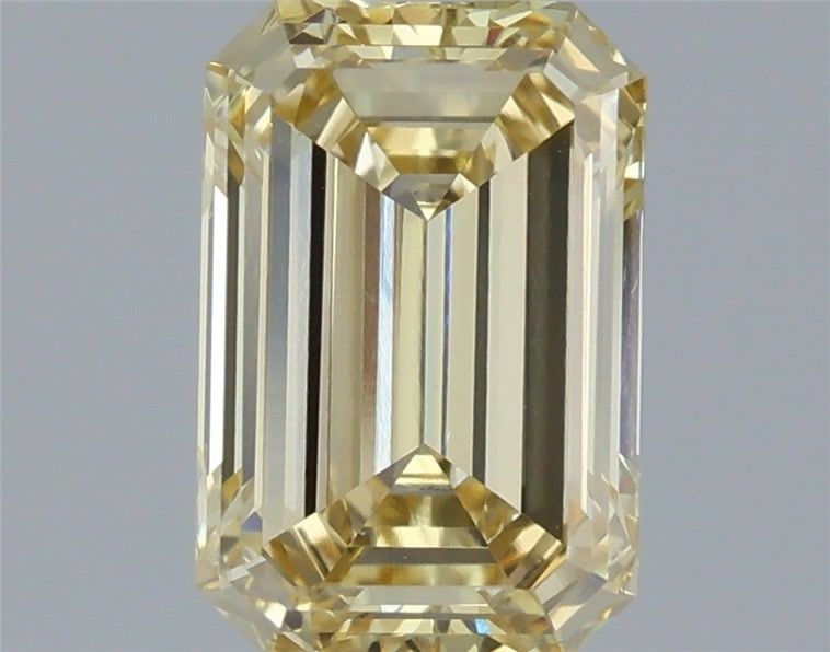 Loose Diamond - EMERALD 1.42ct Fancy Yellow VS1: Loose Diamond - EMERALD 1.42ct Fancy Yellow VS1 Source: This is a real non-mined Diamond that has been grown in a lab Shape: EMERALD Carats: 1.42 Color: Fancy Yellow Certification: IGI Video:
