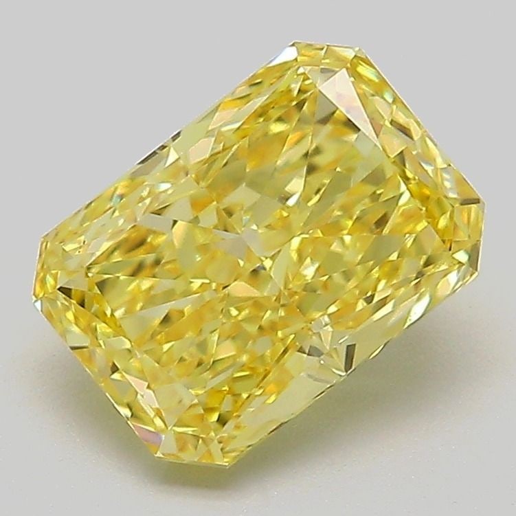 Loose Diamond - RADIANT 2.03ct Fancy Vivid Yellow VS1: Loose Diamond - RADIANT 2.03ct Fancy Vivid Yellow VS1 Source: This is a real non-mined Diamond that has been grown in a lab Shape: RADIANT Carats: 2.03 Color: Fancy Vivid Yellow Certification: IGI Vid