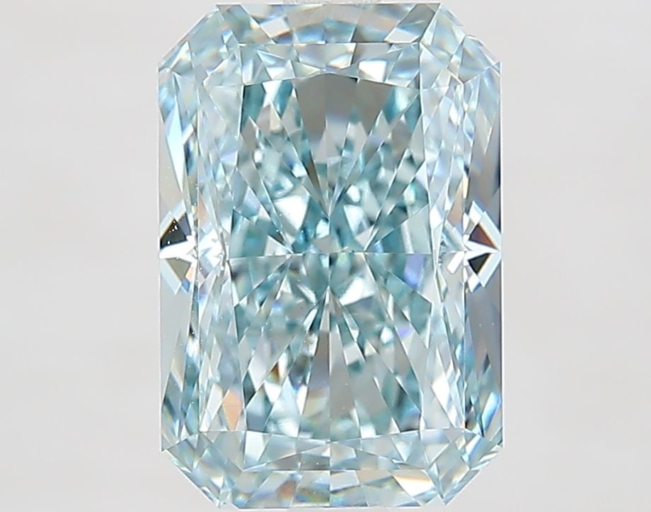 Loose Diamond - RADIANT 3.55ct Fancy Intense Green Blue VS1: Loose Diamond - RADIANT 3.55ct Fancy Intense Green Blue VS1 Source: This is a real non-mined Diamond that has been grown in a lab Shape: RADIANT Carats: 3.55 Color: Fancy Intense Green Blue Certificat
