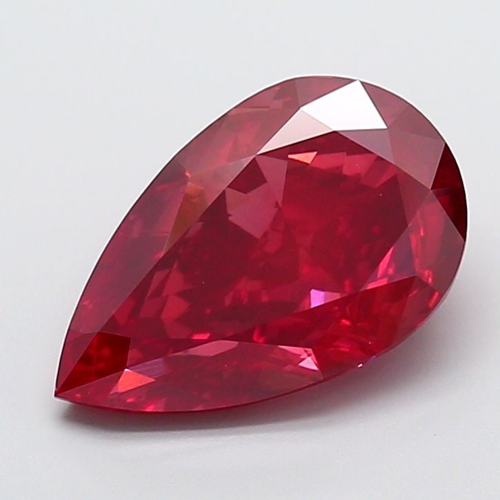 Loose Diamond - PEAR 5.9ct Fancy Vivid Red VVS2: Loose Diamond - PEAR 5.9ct Fancy Vivid Red VVS2 Source: This is a real non-mined Diamond that has been grown in a lab Shape: PEAR Carats: 5.9 Color: Fancy Vivid Red Certification: IGI Video: