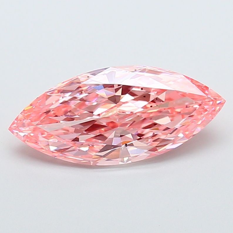 Loose Diamond - MARQUISE 3.27ct Fancy Vivid Pink VS2: Loose Diamond - MARQUISE 3.27ct Fancy Vivid Pink VS2 Source: This is a real non-mined Diamond that has been grown in a lab Shape: MARQUISE Carats: 3.27 Color: Fancy Vivid Pink Certification: IGI Video