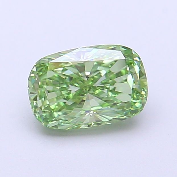 Loose Diamond - CUSHION MODIFIED 1.02ct Fancy Vivid Green VVS2: Loose Diamond - CUSHION MODIFIED 1.02ct Fancy Vivid Green VVS2 Source: This is a real non-mined Diamond that has been grown in a lab Shape: CUSHION MODIFIED Carats: 1.02 Color: Fancy Vivid Green Certi